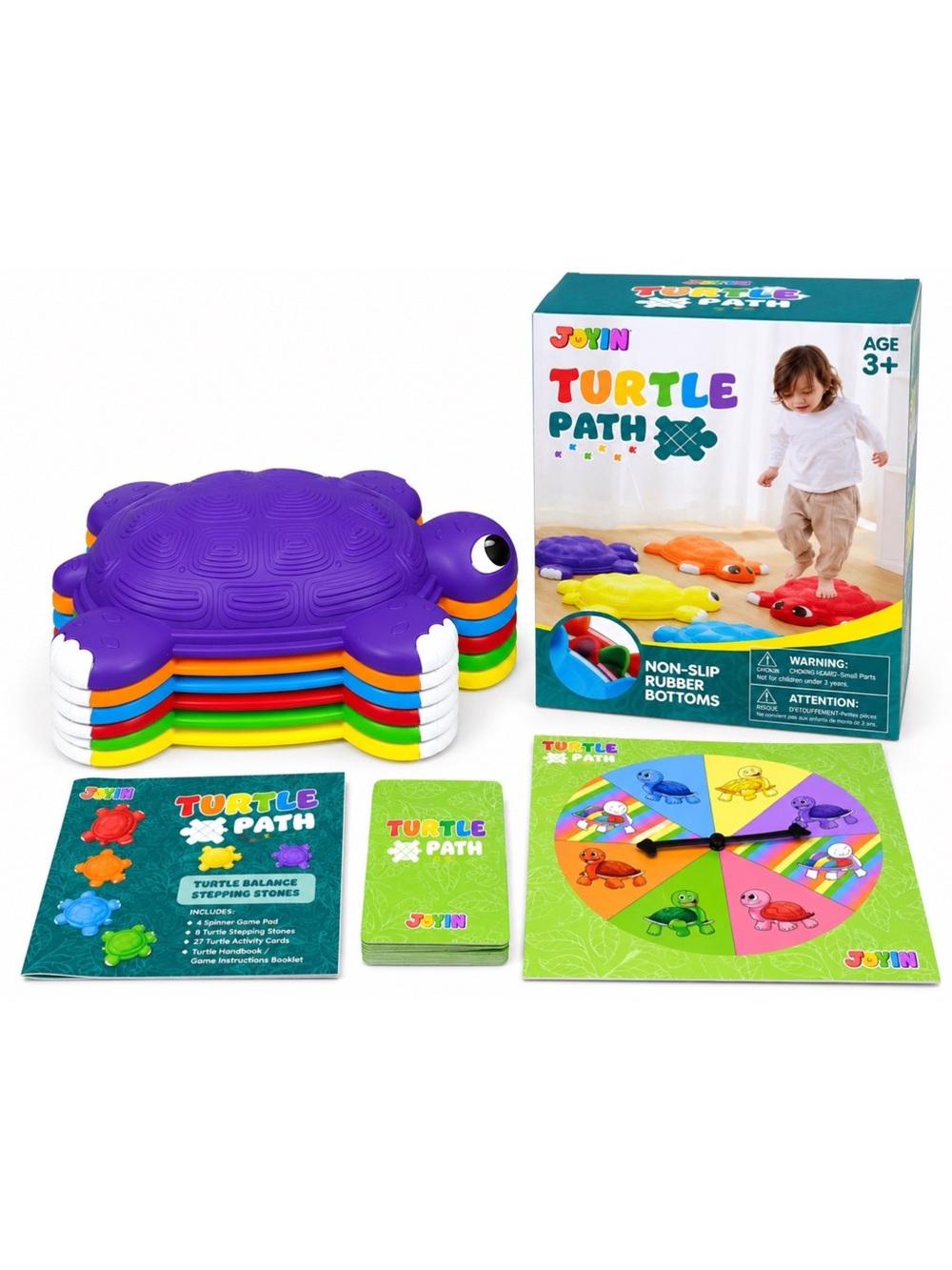 JOYIN Turtle Balance Stepping Stones 6-Piece Set w/ Turtle Path Game